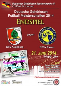 Plakat DG Fussballmeist Herren 21 06 2014 in Frankfurt