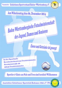 Plakat Futsal GSC Bodensee